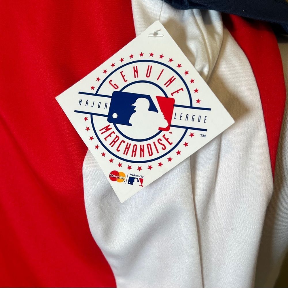 Majestic St. Louis Cardinals Red Navy White Jersey Top - Picture 7 of 11
